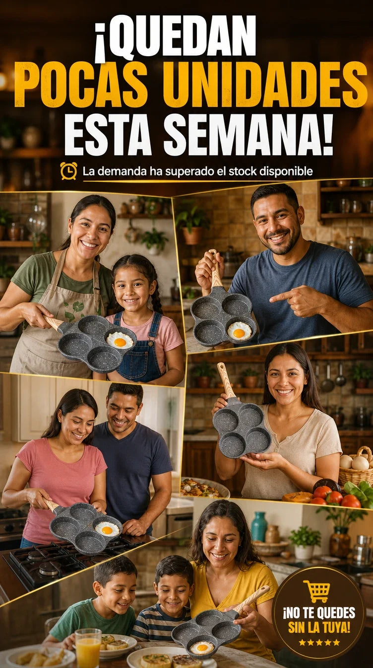 Quedan pocas unidades de la sarten para 4 huevos